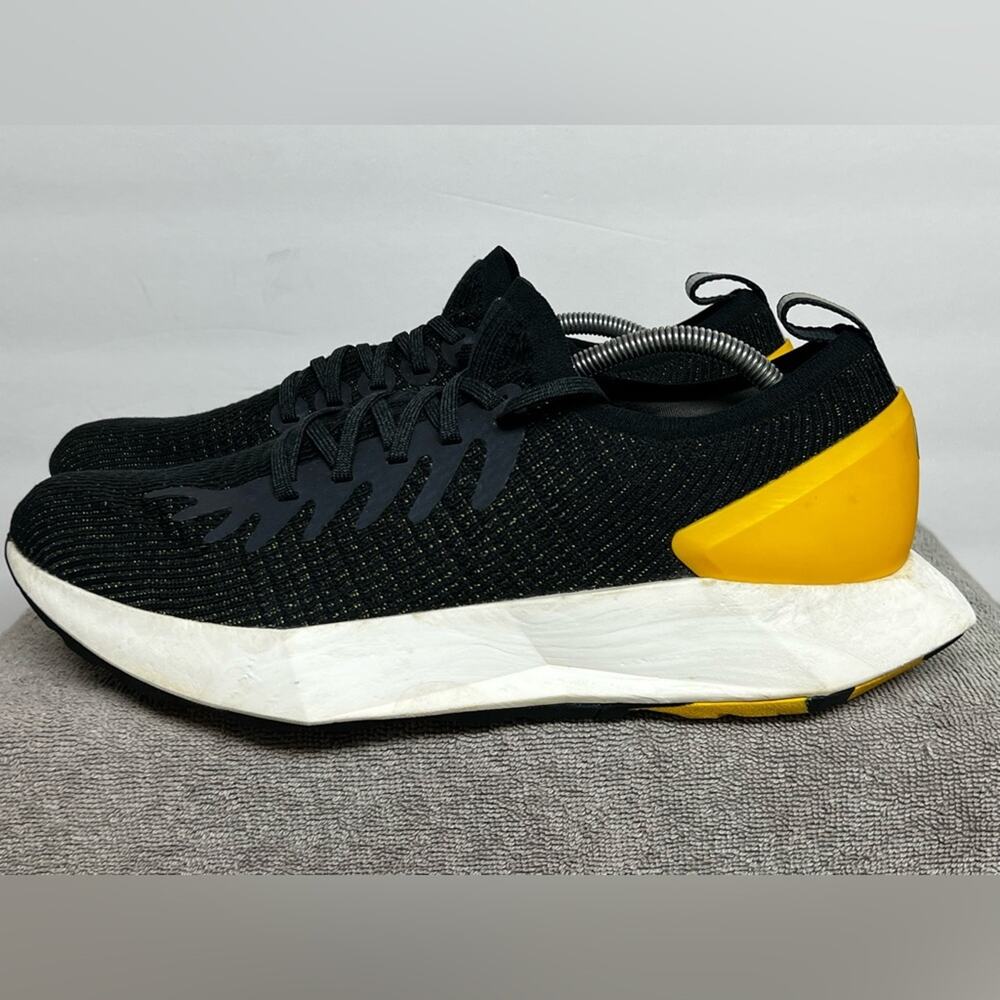 Allbirds Tree Flyer Silver Fern Shoes Mens Size 12 Black Yellow Blizzard